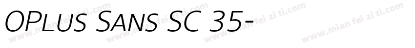 OPlus Sans SC 35字体转换